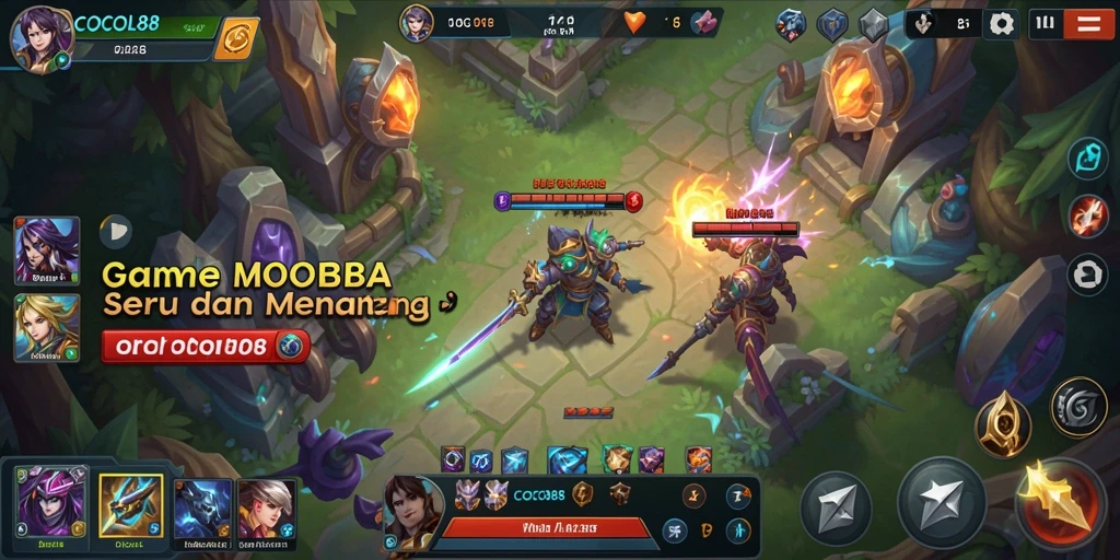Gameplay seru COCOL88 dalam pertarungan MOBA yang mendebarkan.