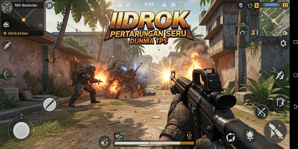 Screenshot gameplay menampilkan aksi seru dalam IDROK.