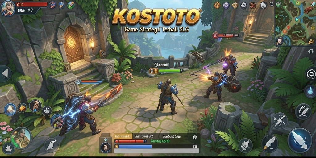 Tampilan menarik yang memperlihatkan aksi gameplay SLG KOSTOTO.